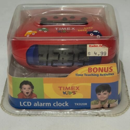 TIMEX KIDS LCD ALARM CLOCK TK020R NEW TIME TEACHING ACTIVITIES