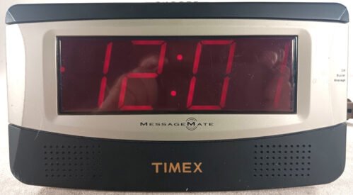 Timex Message Mate Jumbo Digital Display Alarm Clock T151B