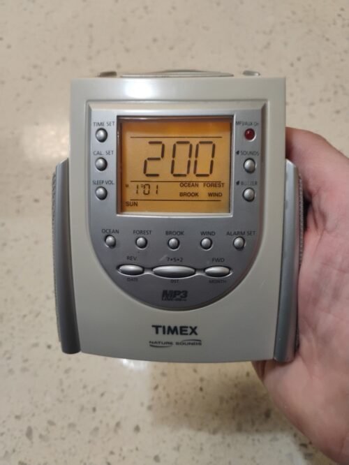 Timex Nature Sound MP3 CD Line in Alarm Clock T158W Aux Sleep