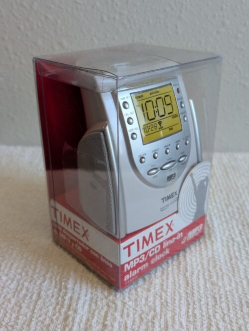 Timex Nature Sounds Alarm Clock AM/FM Weather Radio W/ Voice Alert T158W NEW