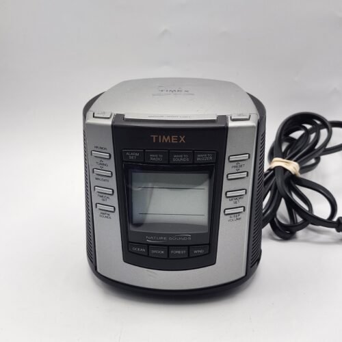 Timex Nature Sounds T300B Digital Tuning Clock AM FM Radio Tested