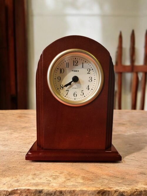 Timex Solid Wood Table Clock