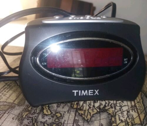 Timex T101 Digital Alarm Clock Black