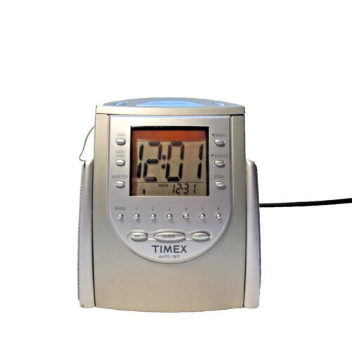 Timex T311T Auto-Set Dual-Alarm Clock Radio - Programmable, Tested & Working