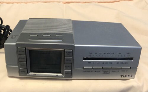 Timex T434S Digital Triple Alarm Clock & Nature Sounds AM FM Radio Sleep Therapy