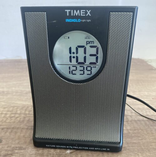 Timex T436B Indiglo Projection Alarm Clock AM/FM Radio Nature Sounds MP3 Line in