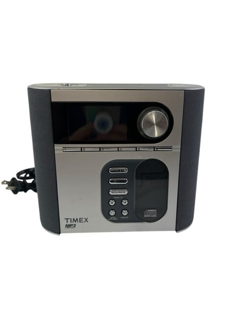 Timex T617S Digital PreSet Stereo CD Alarm Clock Radio Nature Sounds MP3 Line-In