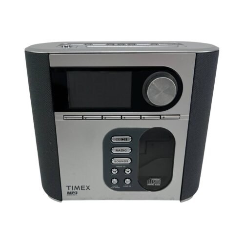 Timex T617S Digital PreSet Stereo CD Alarm Clock Radio Nature Sounds MP3 Line-In