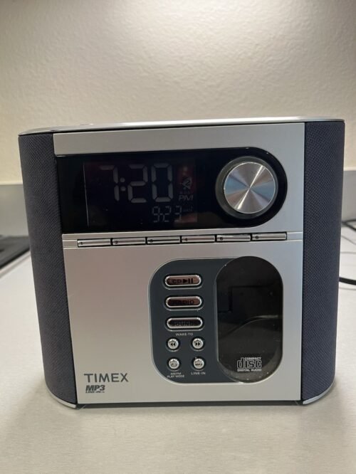 Timex T617S Digital PreSet Stereo CD Alarm Clock Radio Nature Sounds MP3 Line-In