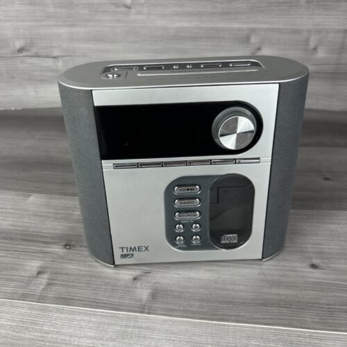 Timex T617S Digital PreSet Stereo CD Alarm Clock Radio Nature Sounds MP3 Line In