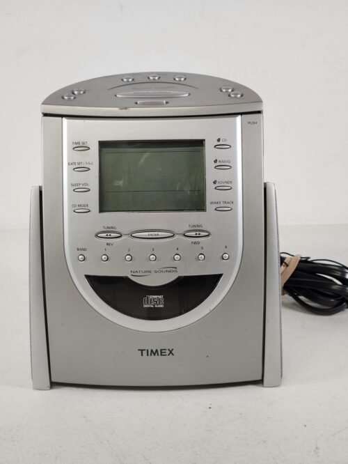 Timex T621T Nature Sounds Auto-set CD Clock Radio With Preset Tunning READ