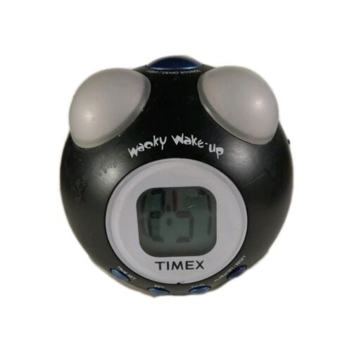Timex Wacky Wake Up Alarm Clock Multiple Voices Shakes Loud Tested Works
