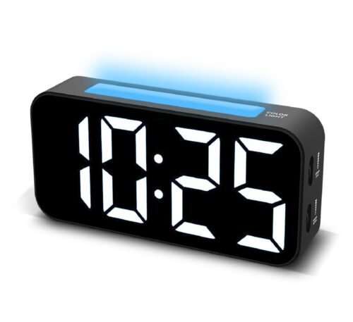 Topski Loud Alarm Clocks for Bedrooms Heavy Sleepers Digital Clock with Night...