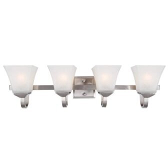 Torino 4-Light Satin Nickel Vanity Light