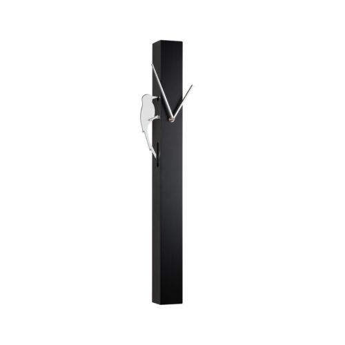 Torre & Tagus Modern Pendulum Wall Clock with Moving Woodpecker 25.75" Tall B...
