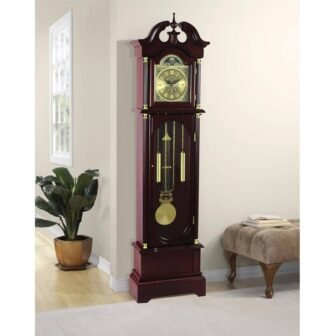 Traditional 72 in. Cherry Floor Standing Grandfather Clock