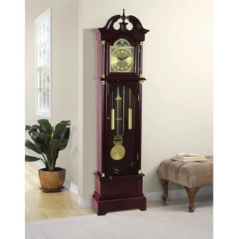 Traditional 72 in. Cherry Floor Standing Grandfather Clock