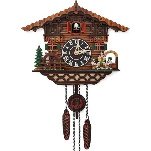 Traditional Black Forest Cuckoo Clock Newly Wood Coo Coo Clock Decorative Wall C