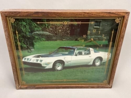 Trans AM Framed Wall Clock- working