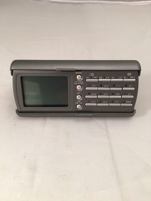 Traveling Alarm Clock Digital PDA Gray Case New Foldable