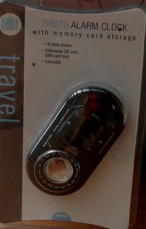 Travel Photo Alarm Clock - Memory Card Storage - BRAND NEW IN PACKAGE