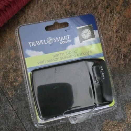 Travel Smart TS344AC Black Travel Alarm Clock