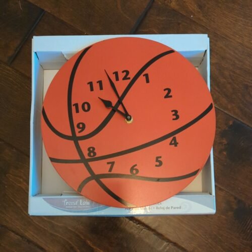 Trend lab Basketball Clock kids Bedroom Game Room