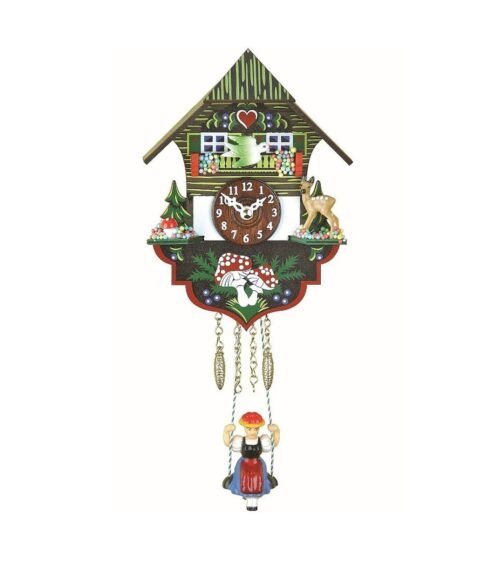 Trenkle Kuckulino Black Forest Clock Black Forest House with Quartz Movement ...