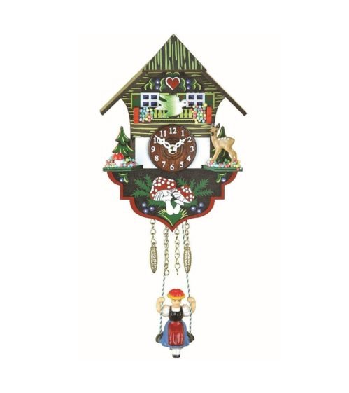 Trenkle Kuckulino Black Forest Clock Black Forest House with Quartz Movement ...