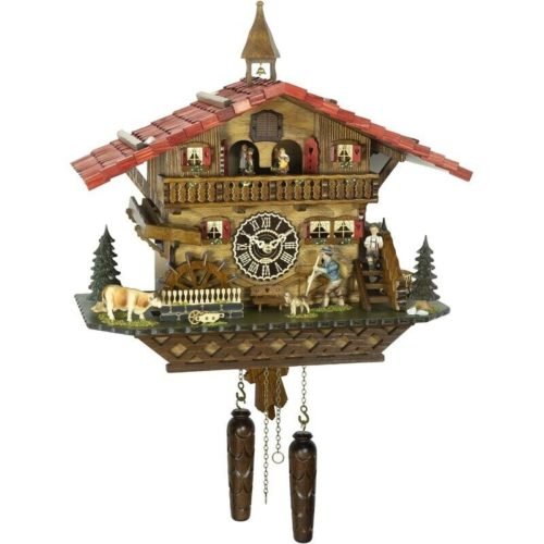 Trenkle Quartz Cuckoo Clock Swiss House with Music,Turning Dancers TU.4267.QMT