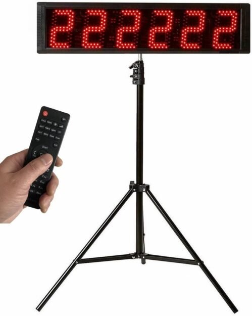 Tripod 5.6'' Race Clock, Race Timer, Digital Countdown Clock