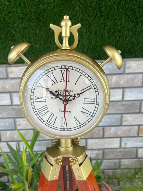 Tripod Clock Floor Clock Roman numeral Vintage clock Home/Office Décor Gift