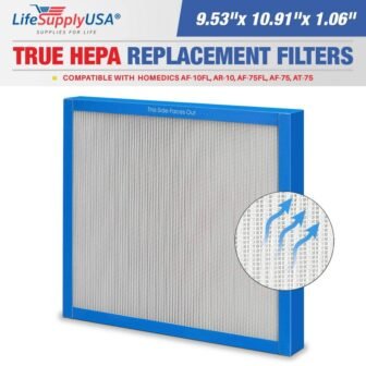 True HEPA Filter Replacement Compatible with Homedics AF-10FL AR-10 AF-75FL AF-75 AT-75...