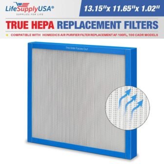 True HEPA Filter Replacement Compatible with HoMedics Filter Replacement AF-100FL, 100 CADR...