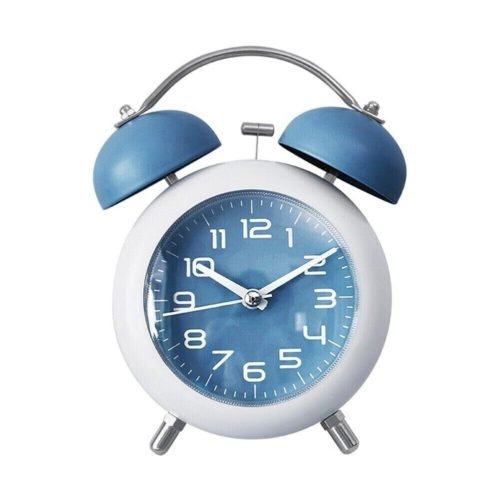 Twin Bell Alarm Clock Large Bell Metal Small Alarm Clock Creative Bedside Wake
