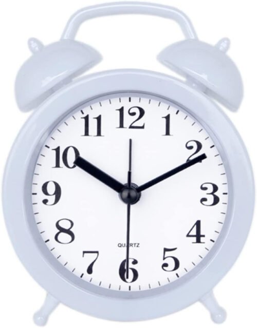TXY Kids Alarm Clock - Double Bell Classic Home Cute Battery Operated Analog