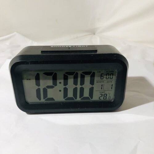 TZUMI (6695DG). Digital Travel Alarm Clock Date Time Temp 3 AAA Batteries