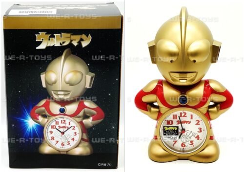 Ultraman 50th Anniversary Talking Alarm Clock Seiko Limited Edition Gold USED