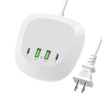 Ultra Powerful Dual USB C Charging Station 20W Hub 4 Ports for...