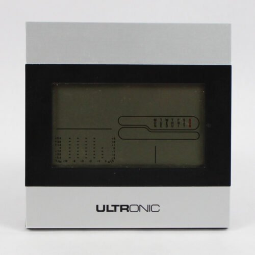 Ultronic Digital Alarm Clock with Weather & Snooze Silver And Black