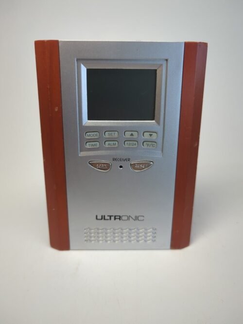 ULTRONIC MF7 Remote Control Clock Radio with temperature travel portable Works