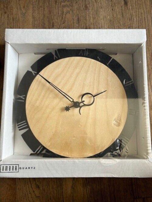 Umbra Quartz Wall Clock 12" Dia. #118800-390 Copernicus - NEW in Box (39)