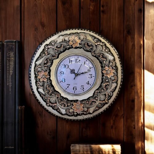 Unique Copper Wall Clock, Wall Art Decor, Handmade Wall Hanging Clock