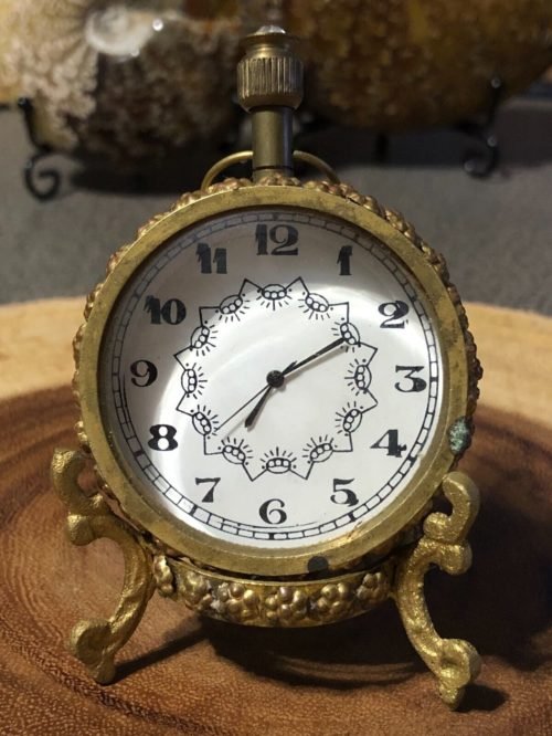 **UNIQUE DESK CLOCK WITH MATCHING STAND**SO CUTE**