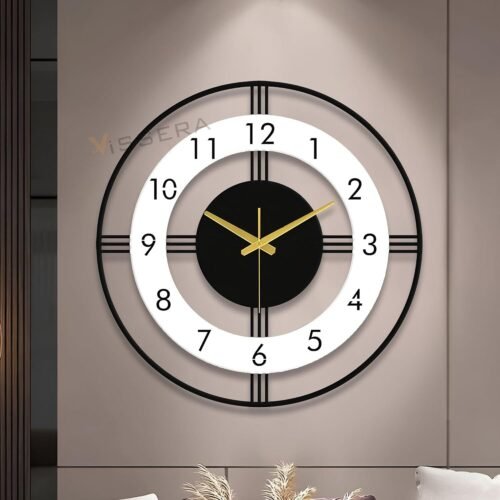 Unique Large antique Big Size Silent Mid Century Modern Wall Clock