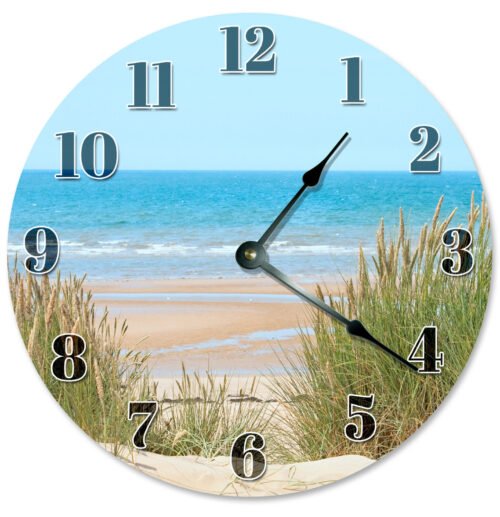 Unique Large Wall Clock Living Room Clock BEACH DUNES CLOCK BEACH DECOR 2130