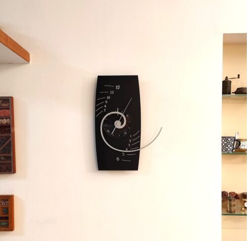 Unique Spiral Wall Clock,Beta, Sophisticated,Mathematical, Artistic Design,Gift