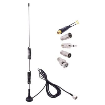 Universal FM Antenna Magnetic Base 75 Ohm Screw F Male Plug with...