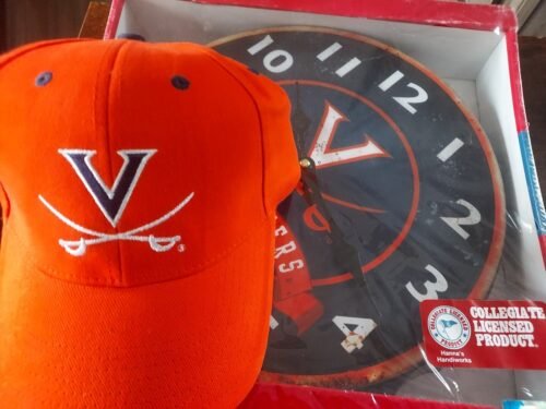 University of Virginia Cavaliers Bottle Cap Quartz Wall Clock 12" NCAA/ UVA Hat
