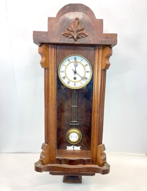 UNTESTED/AS-IS Antique Vienna/German Regulator Wall Clock HB w/Eagle Mark